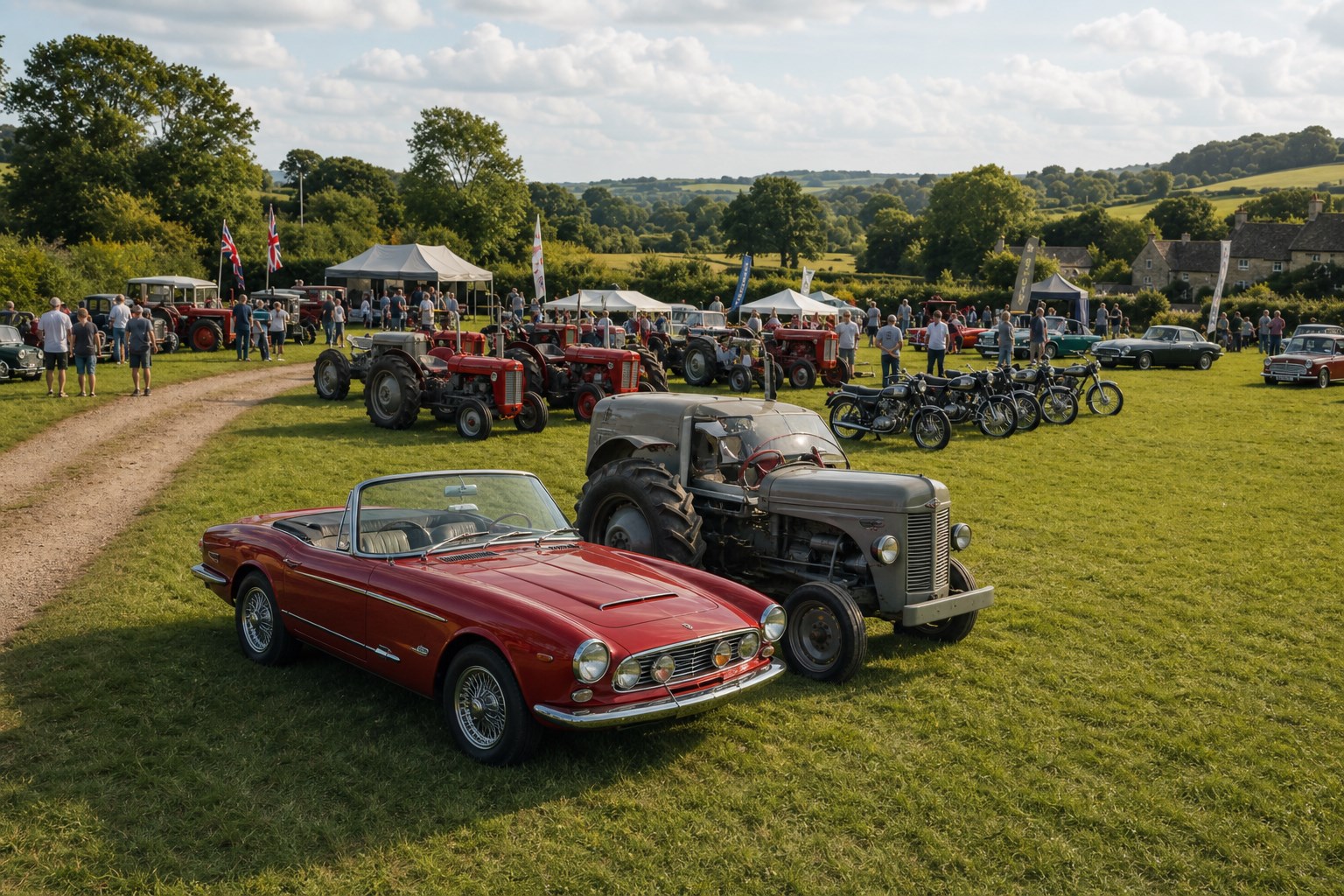 Maple Cross Car Show — vintage vehicles across the Hertfordshire countryside